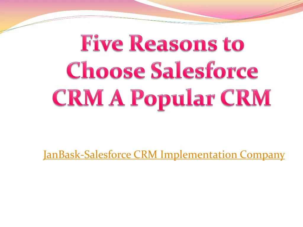 janbask salesforce crm implementation company