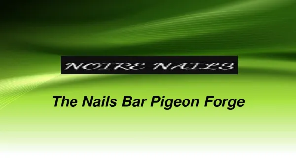 Noire Nail Salon Sevierville Hygienic Services
