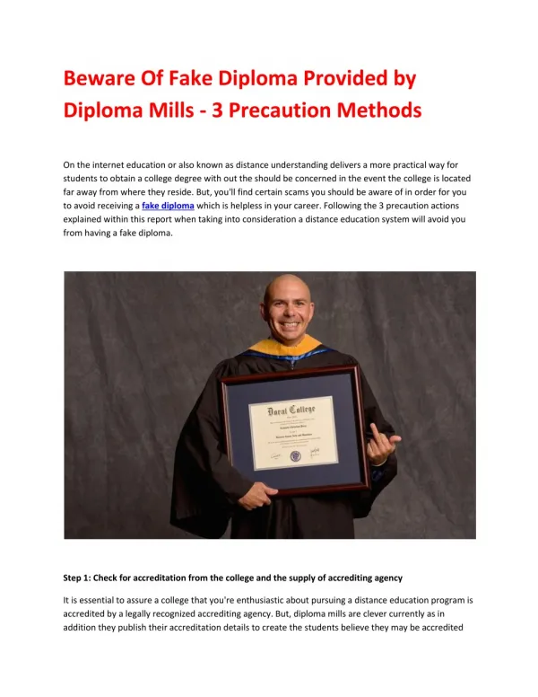 Fake Diplomas, Degrees and Transcripts - Review