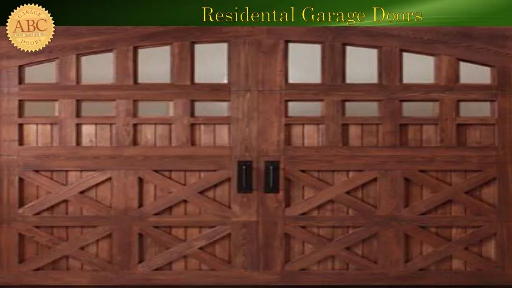residental garage doors