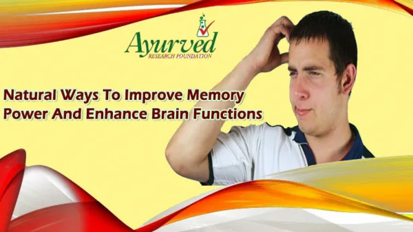 Natural Ways To Improve Memory Power And Enhance Brain Functions