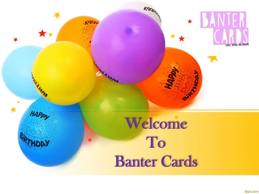 welcome to banter cards