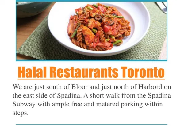 Halal restaurants toronto