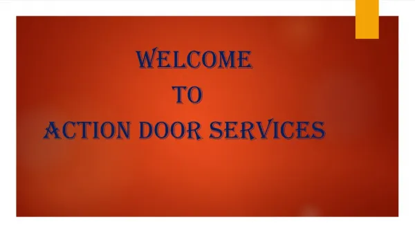 welcome to action door services