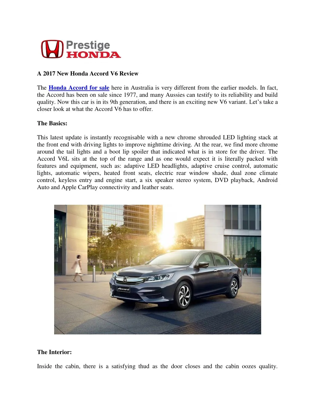 a 2017 new honda accord v6 review the honda