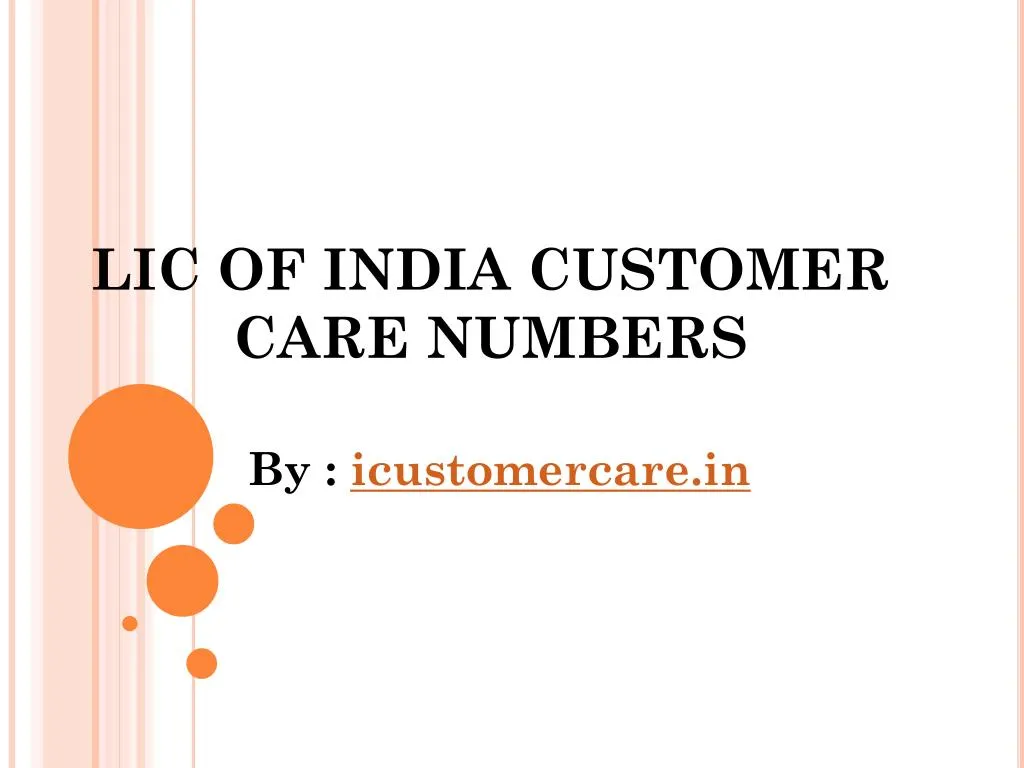lic of india customer care numbers