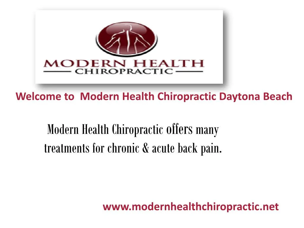 modern health chiropractic offers many treatments