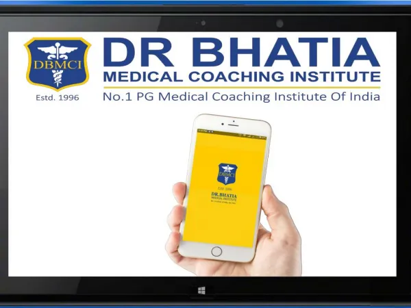 DBMCI is India's No.1 and leading Pg coaching Institute
