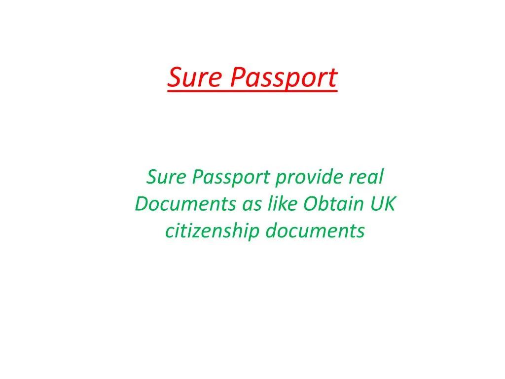 sure passport