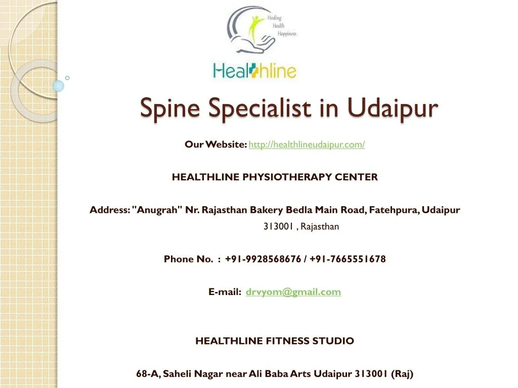 spine specialist in udaipur