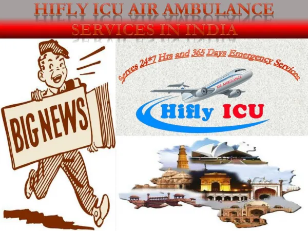 Get an Emergency Air Ambulance Service in Delhi by Hifly ICU