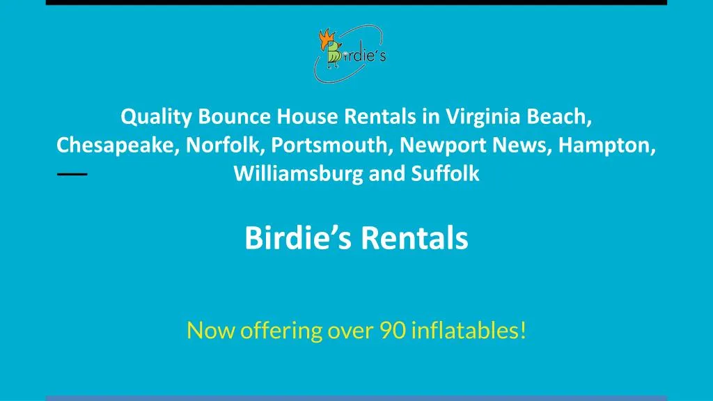 quality bounce house rentals in virginia beach