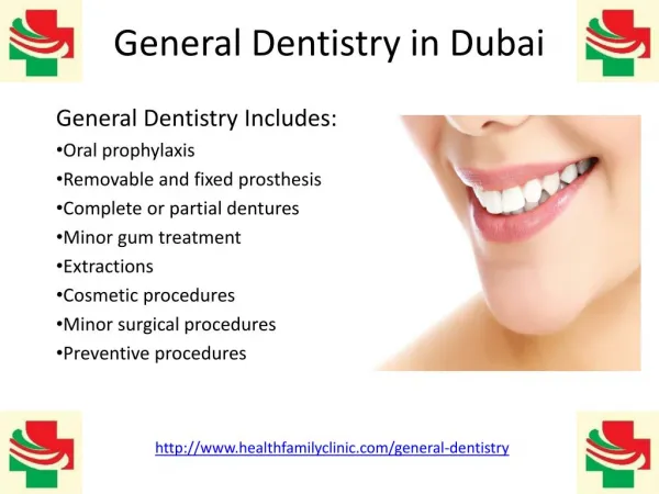 General dentistry (dental clinic treatment) in dubai uae Karama Burjuman