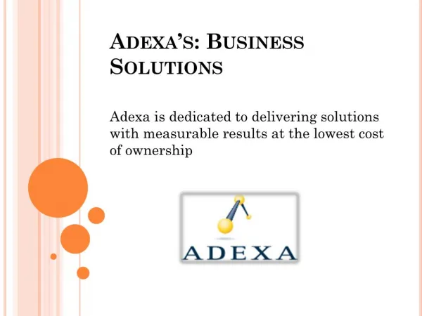 Adexa's Implementation Methodology