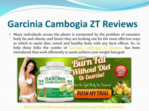 Garcinia Cambogia ZT Reviews