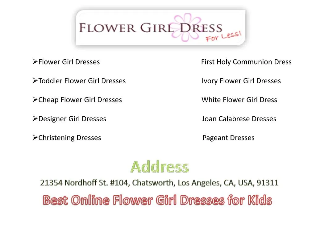 flower girl dresses first holy communion dress