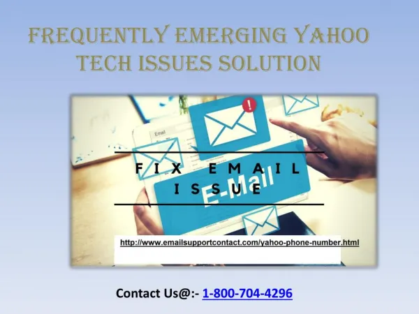 Find frequently Emerging Yahoo Tech Issues solution
