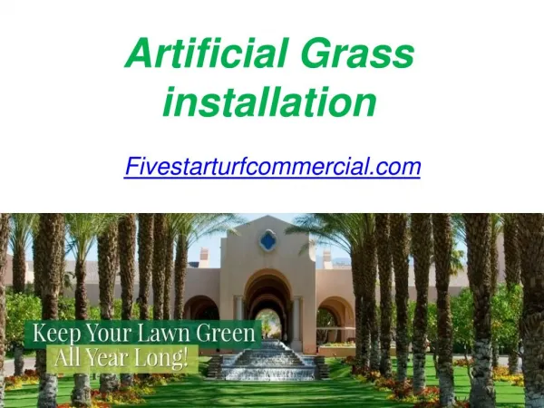 Artificial Grass installation - Fivestarturfcommercial.com