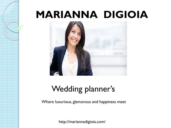 Marianna Digioia wedding planner in USA