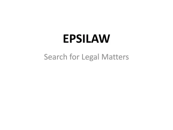 Epsilaw