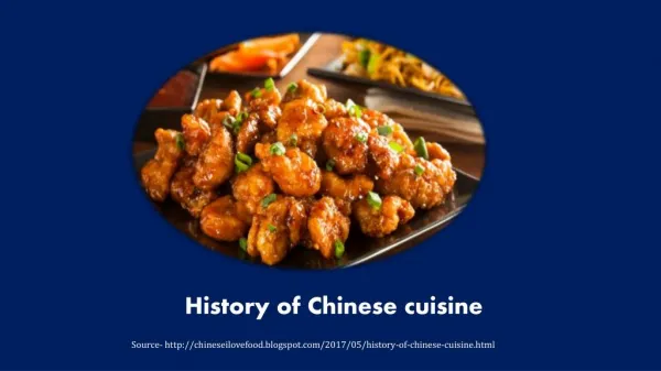 History of Chinese cuisine