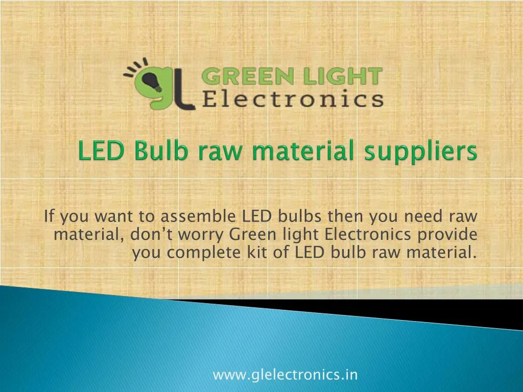 led bulb raw material suppliers