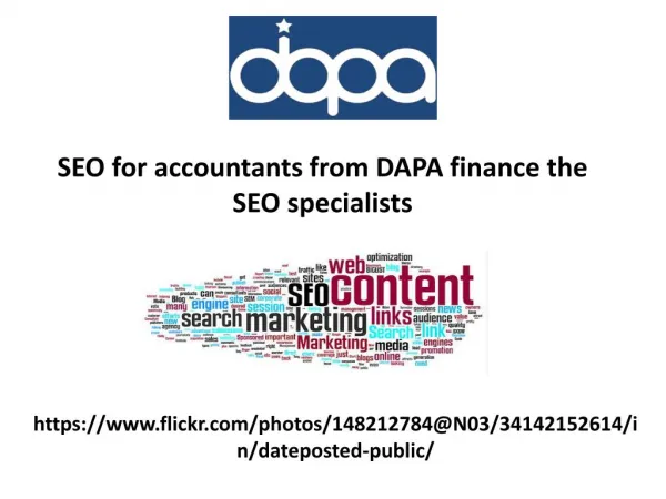 SEO for accountants from DAPA finance the SEO specialists