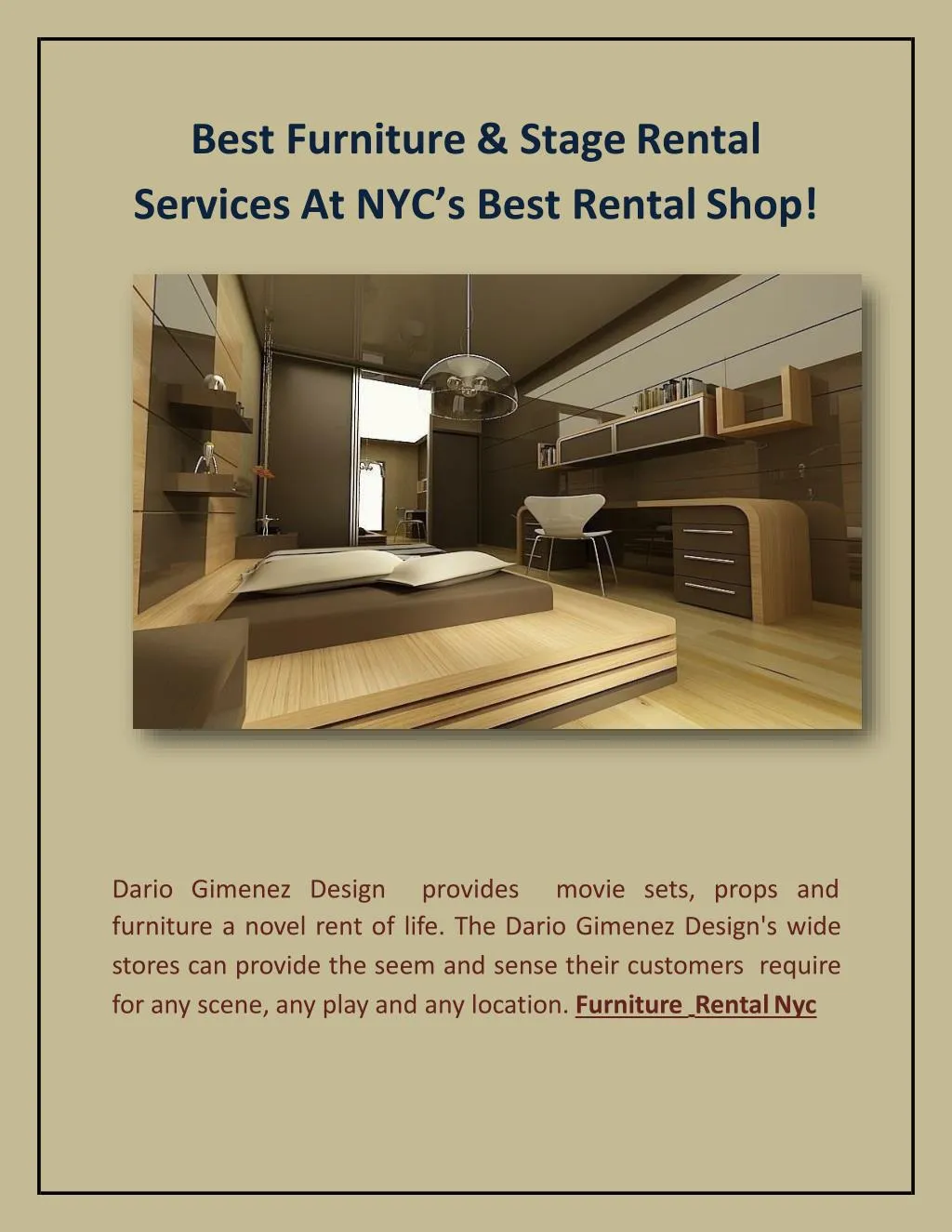 best furniture stage rental services at nyc s best rental shop