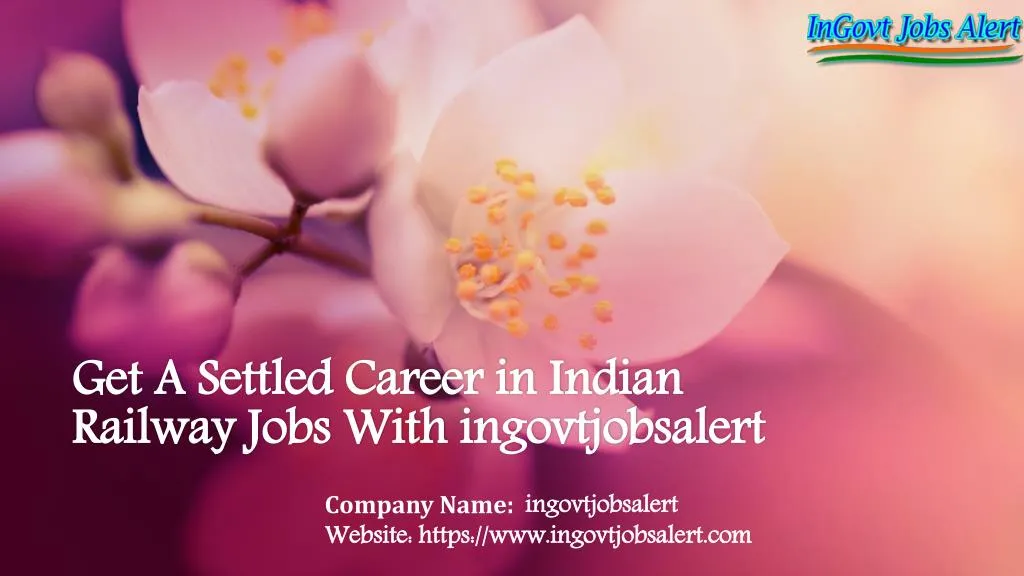 get a settled career in indian railway j obs with ingovtjobsalert