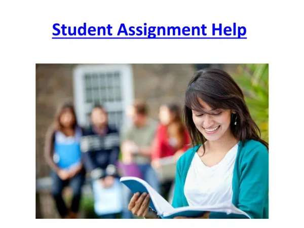 Online Student Assignment Help In Canada