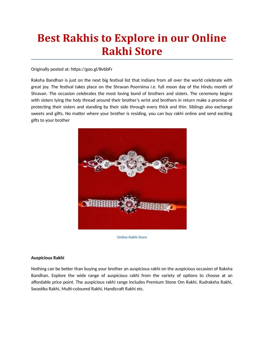 best rakhis to explore in our online rakhi store