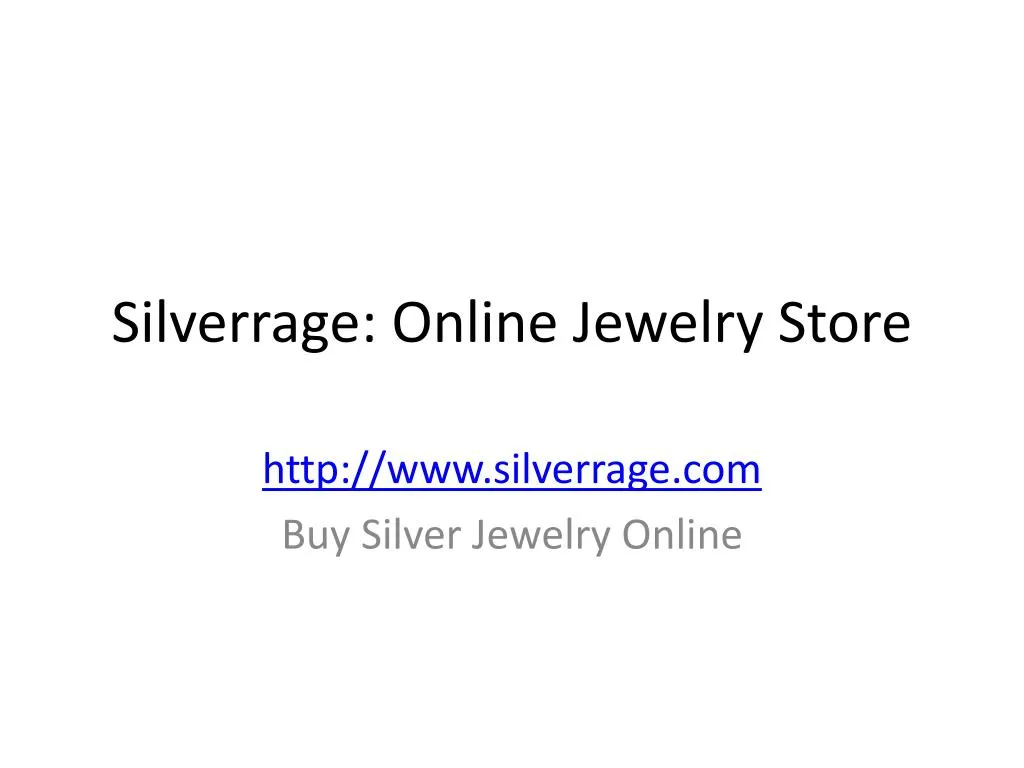 silverrage online jewelry store
