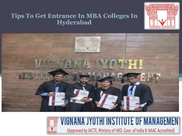 Tips To Gain Admission In Top MBA Colleges In Hyderabad