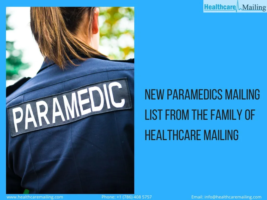 new p a r a medics m a iling