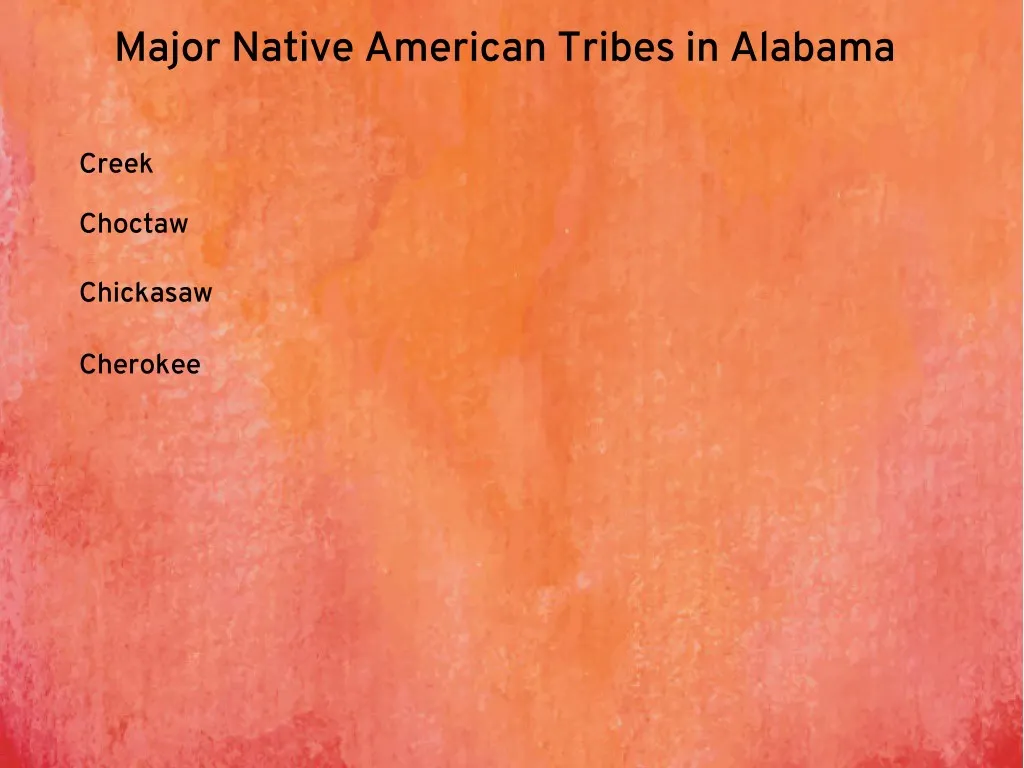 major native american tribes in alabama
