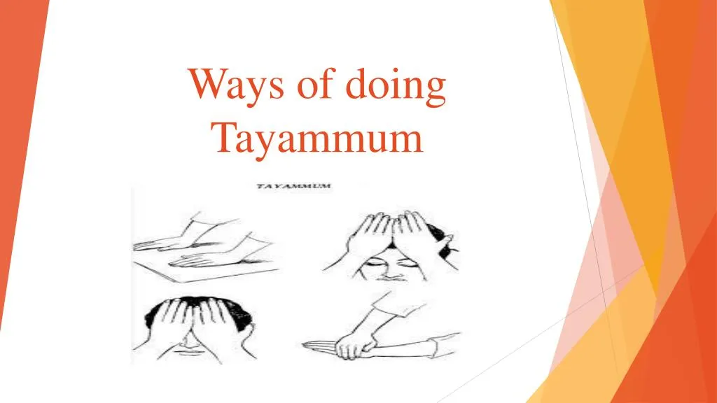 ways of doing tayammum