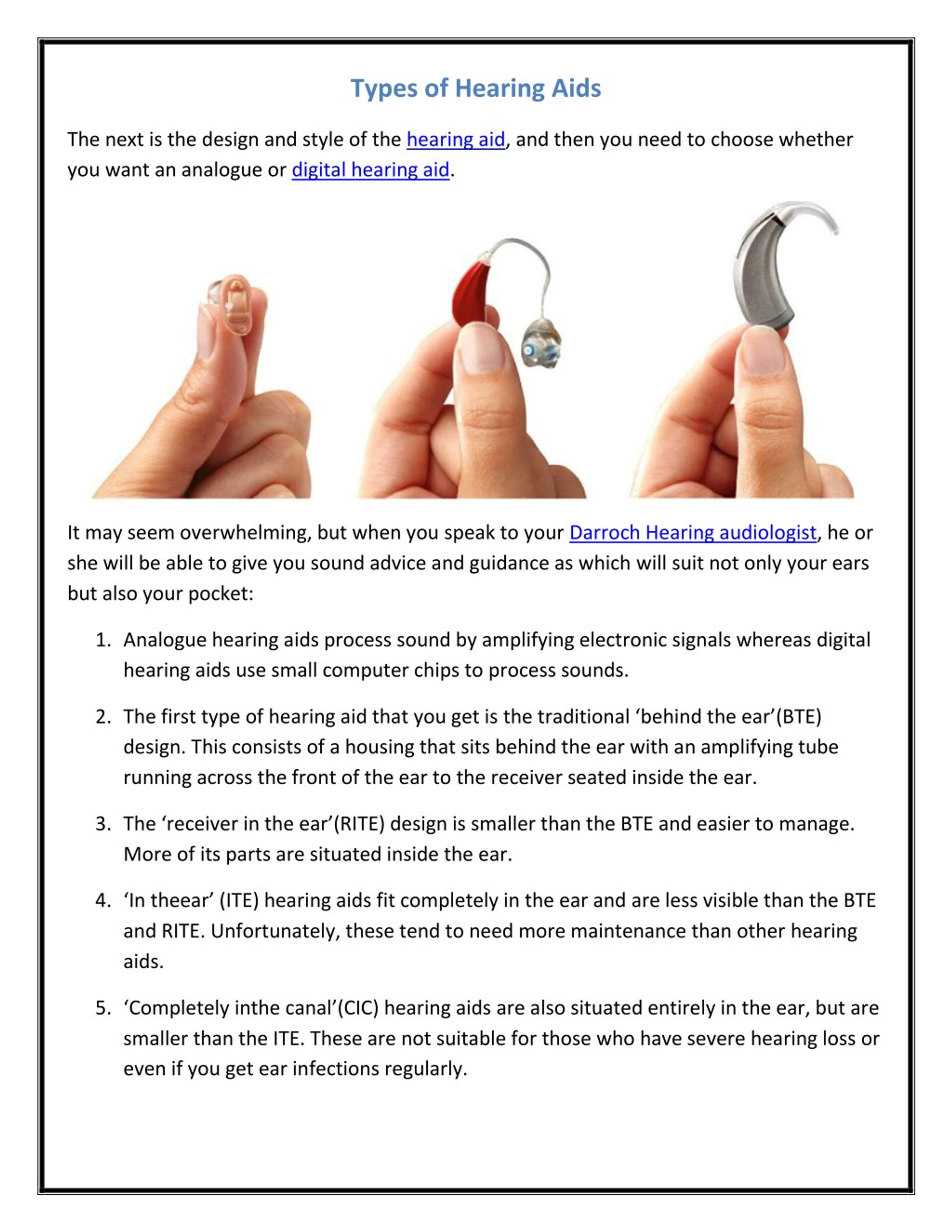 PPT - Types of Hearing Aids PowerPoint Presentation, free download - ID ...