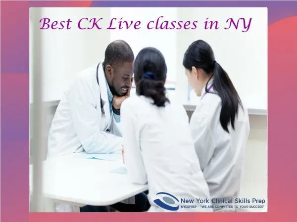 CK Live classes in NY