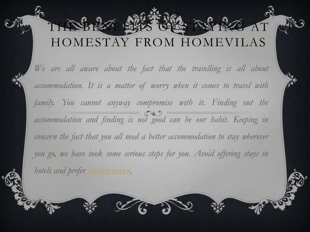 the benefits of staying at homestay from homevilas