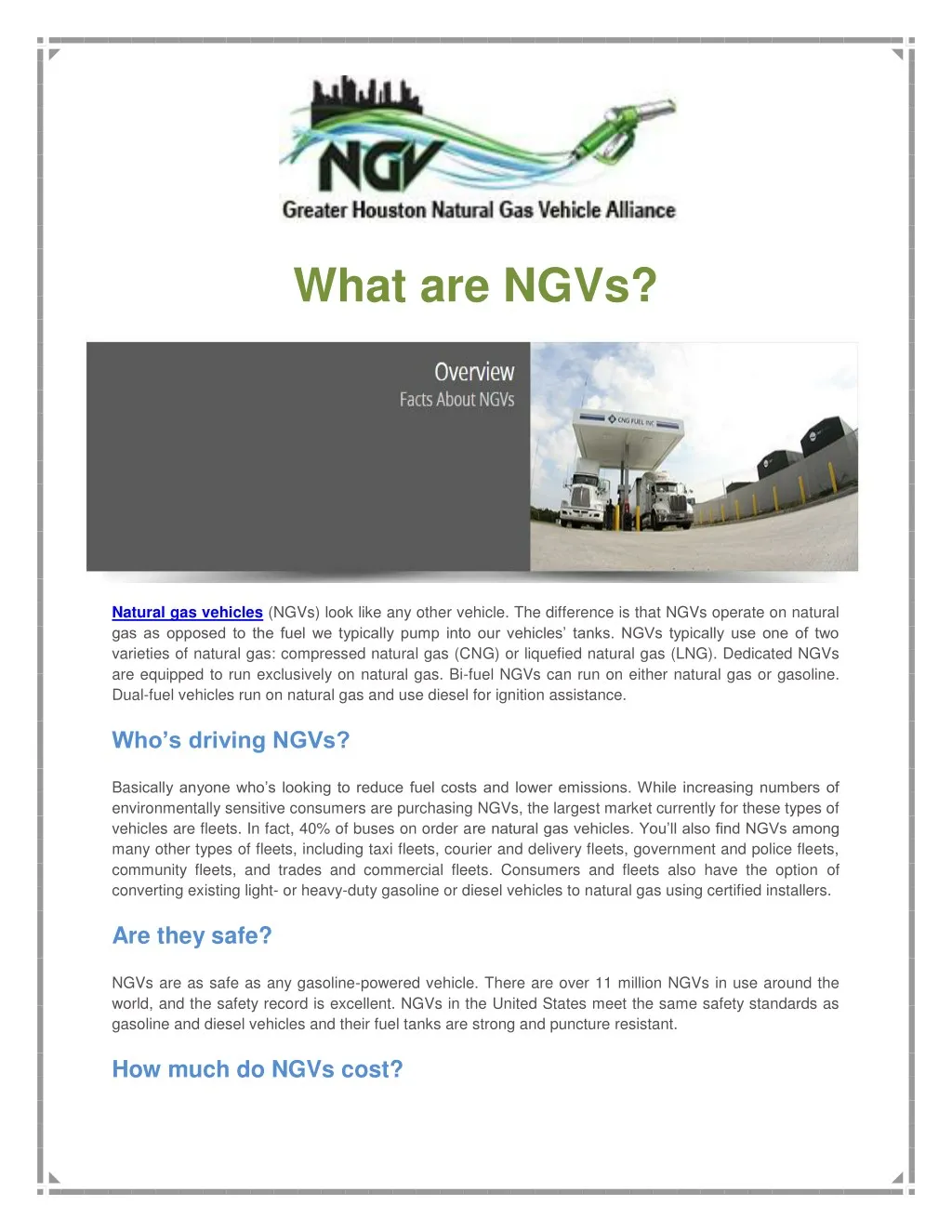 what are ngvs