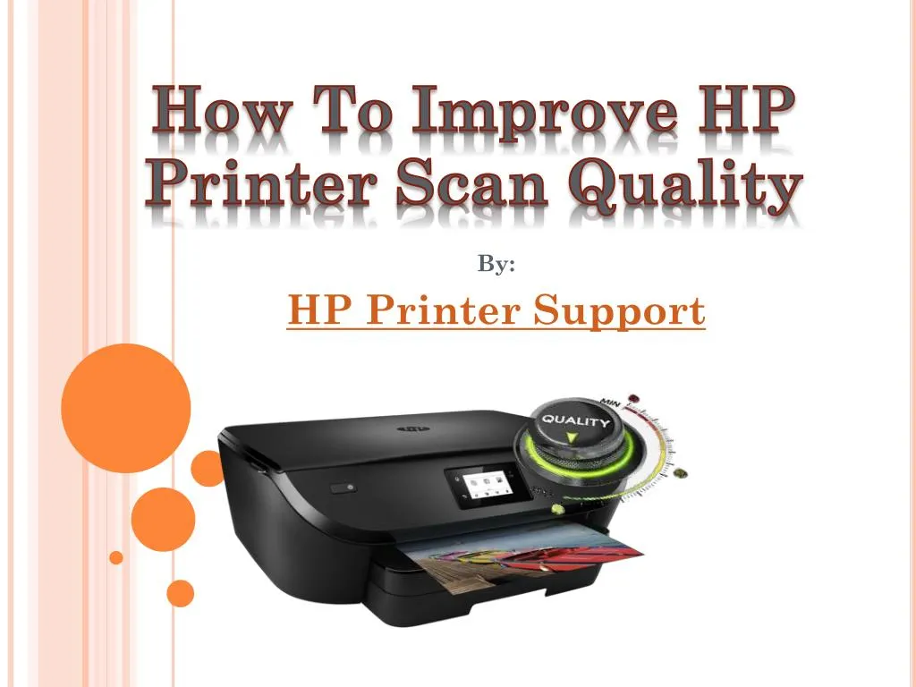 how to improve hp printer scan quality