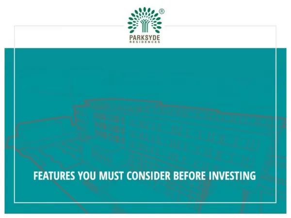 Features You Must Consider Before Investing