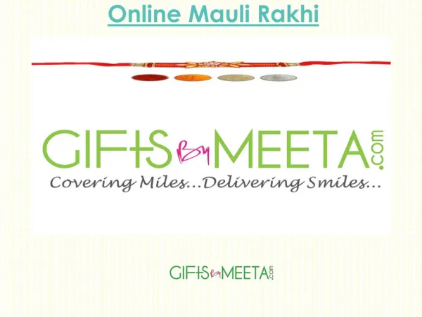 Buy Mauli Rakhi Online