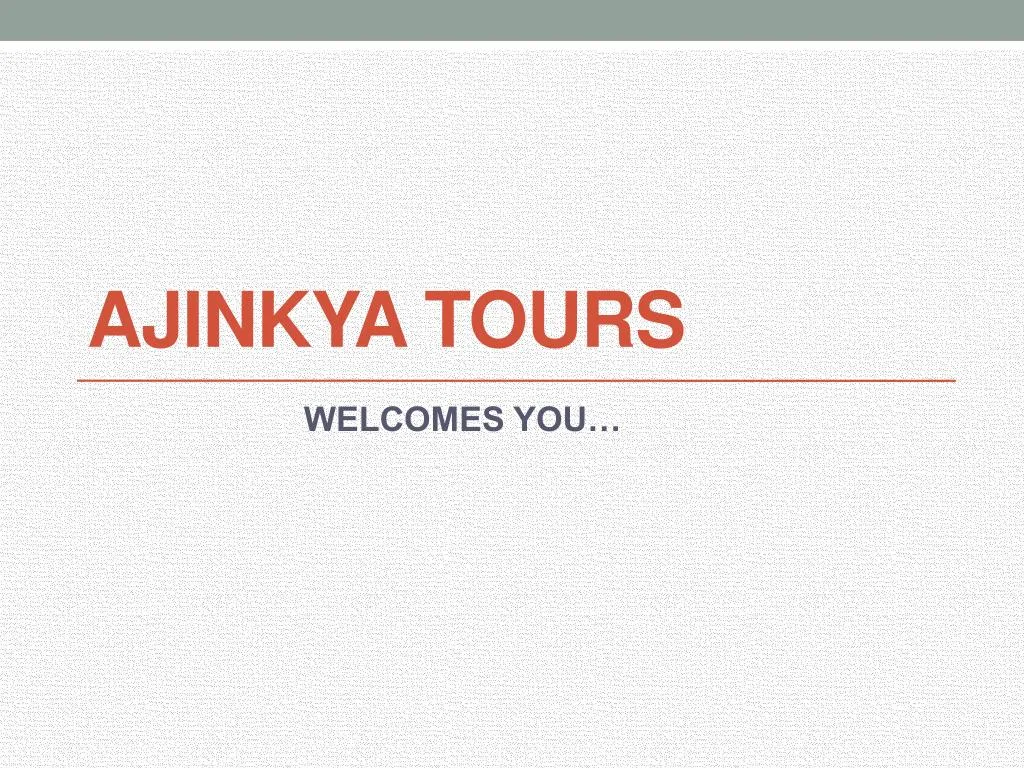 ajinkya tours