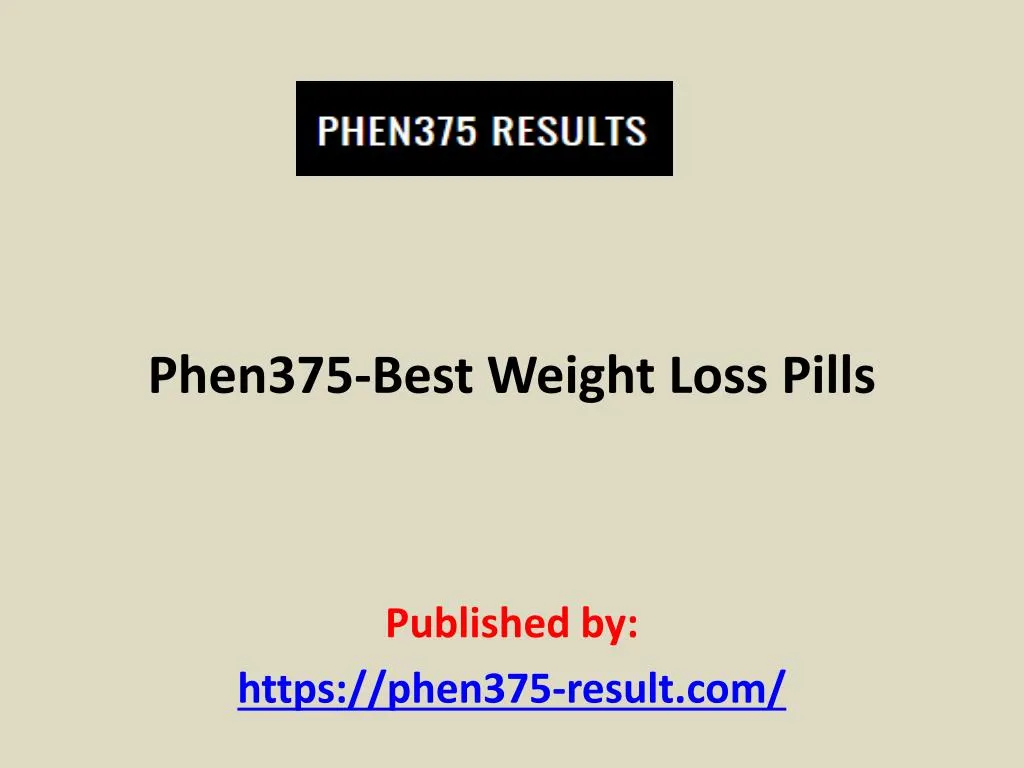 phen375 best weight loss pills