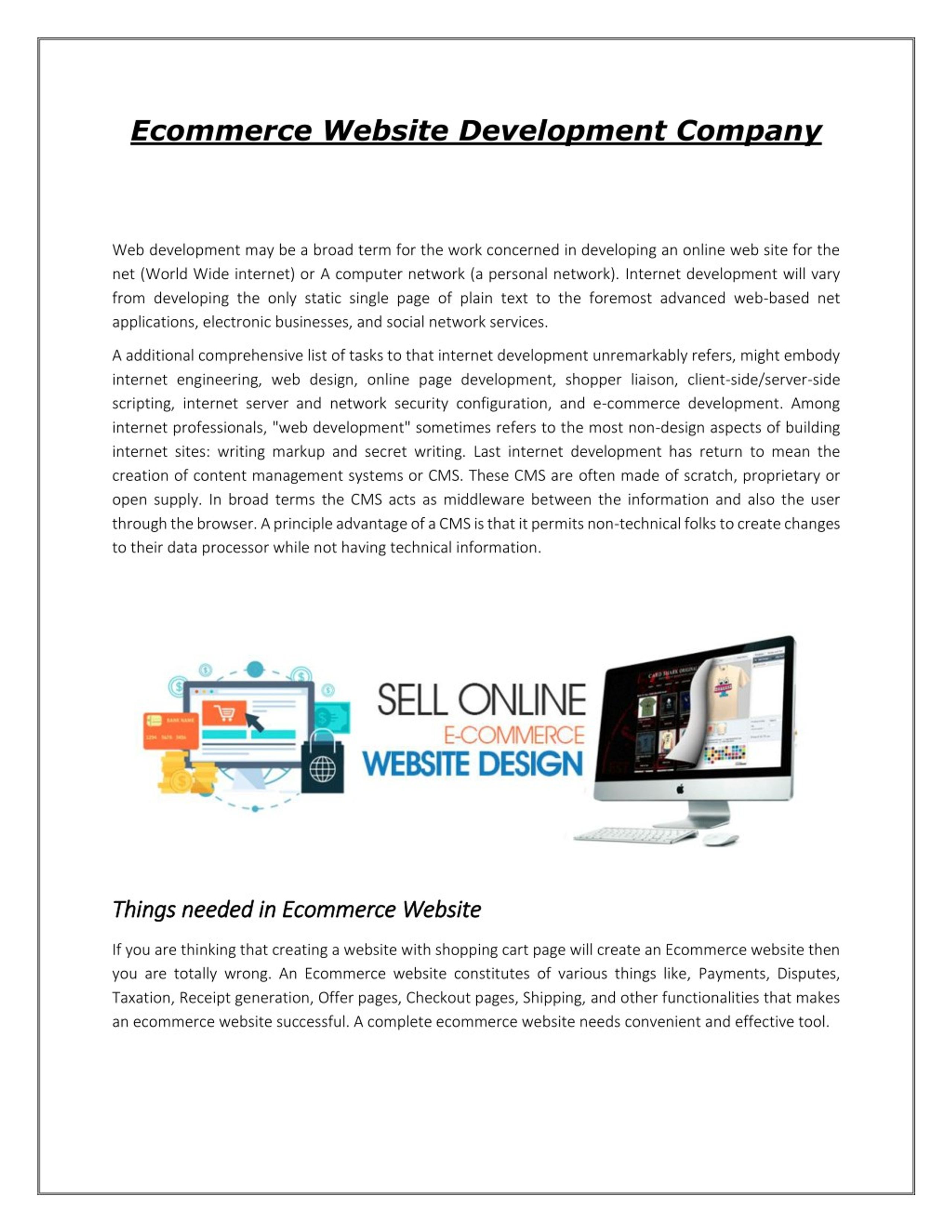 PPT - Ecommerce Website Development Company PowerPoint Presentation ...
