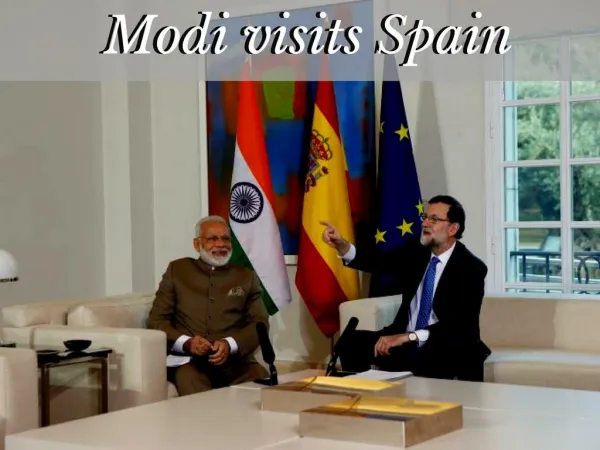 Modi visits Spain