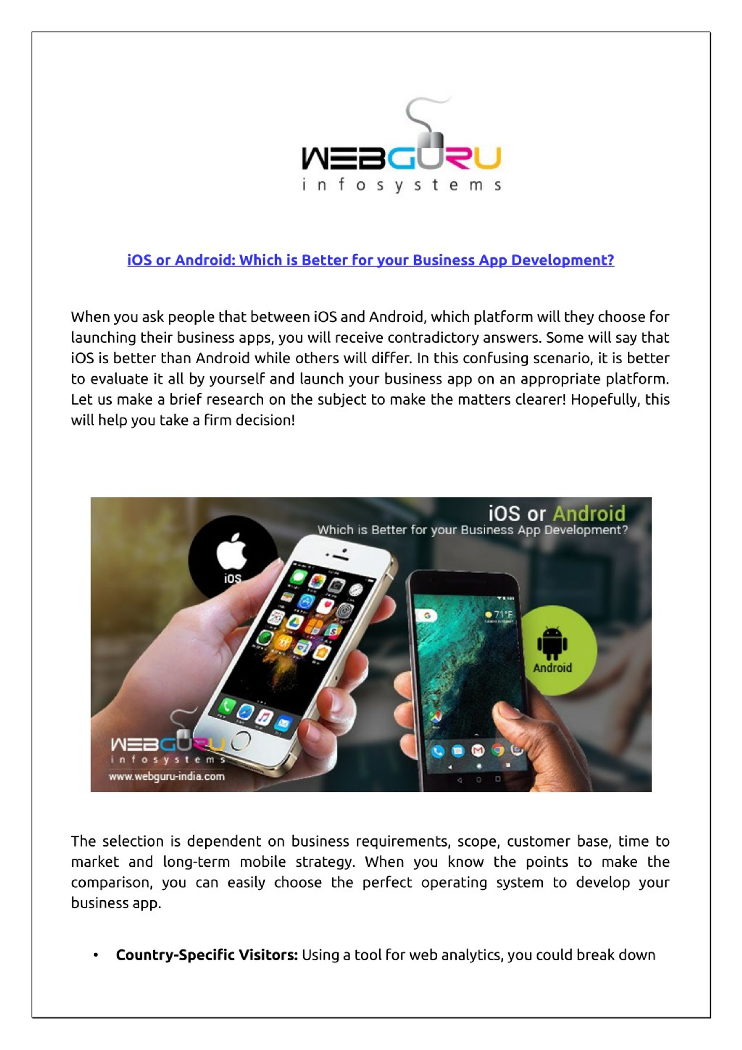 PPT - iOS or Android: Which is Better for your Business App Development ...
