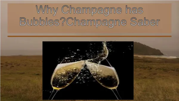 Why Champagne has Bubbles | Champagne Saber