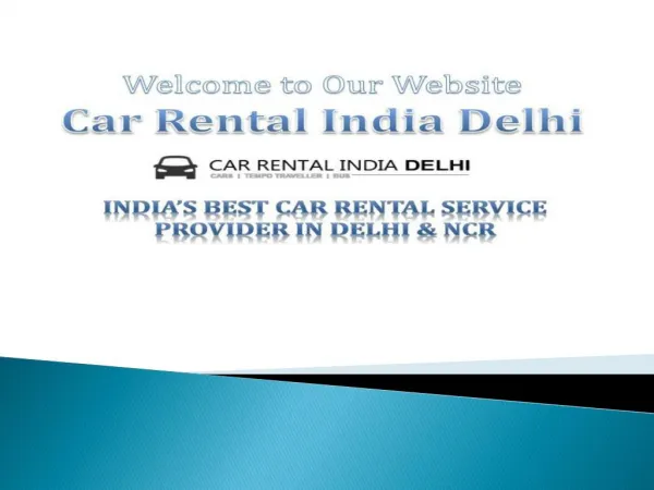 Car rental companies in Delhi